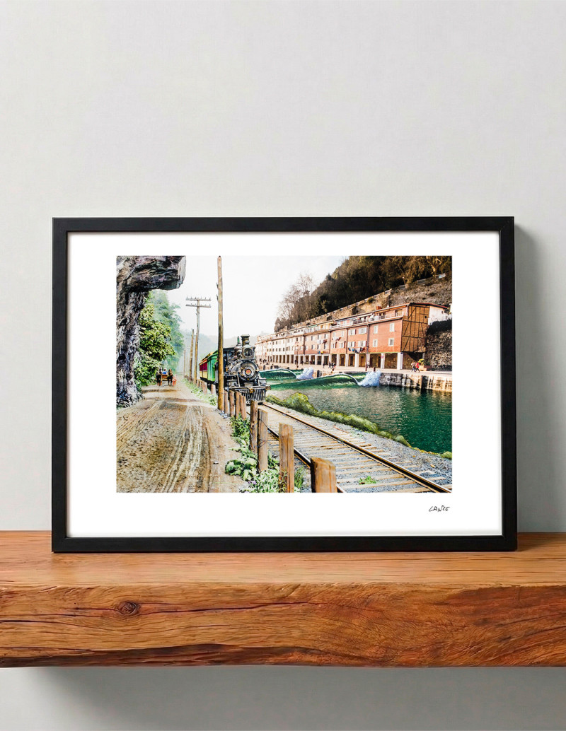 Collage "El Tren del Muelle" de Lance -...