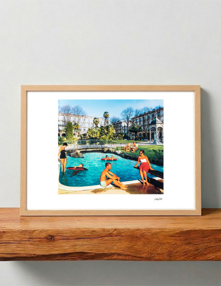 Collage "Verano en la plaza" by Lance. A4, A3 reproductions