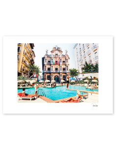 Collage "Iruña Pool" de Lance - Reproducciones A4 y A3