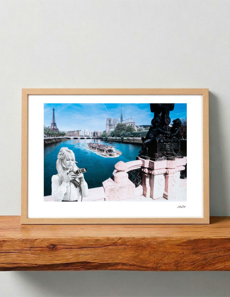 Collage "Le Photographe" by Lance. A4, A3 reproductions