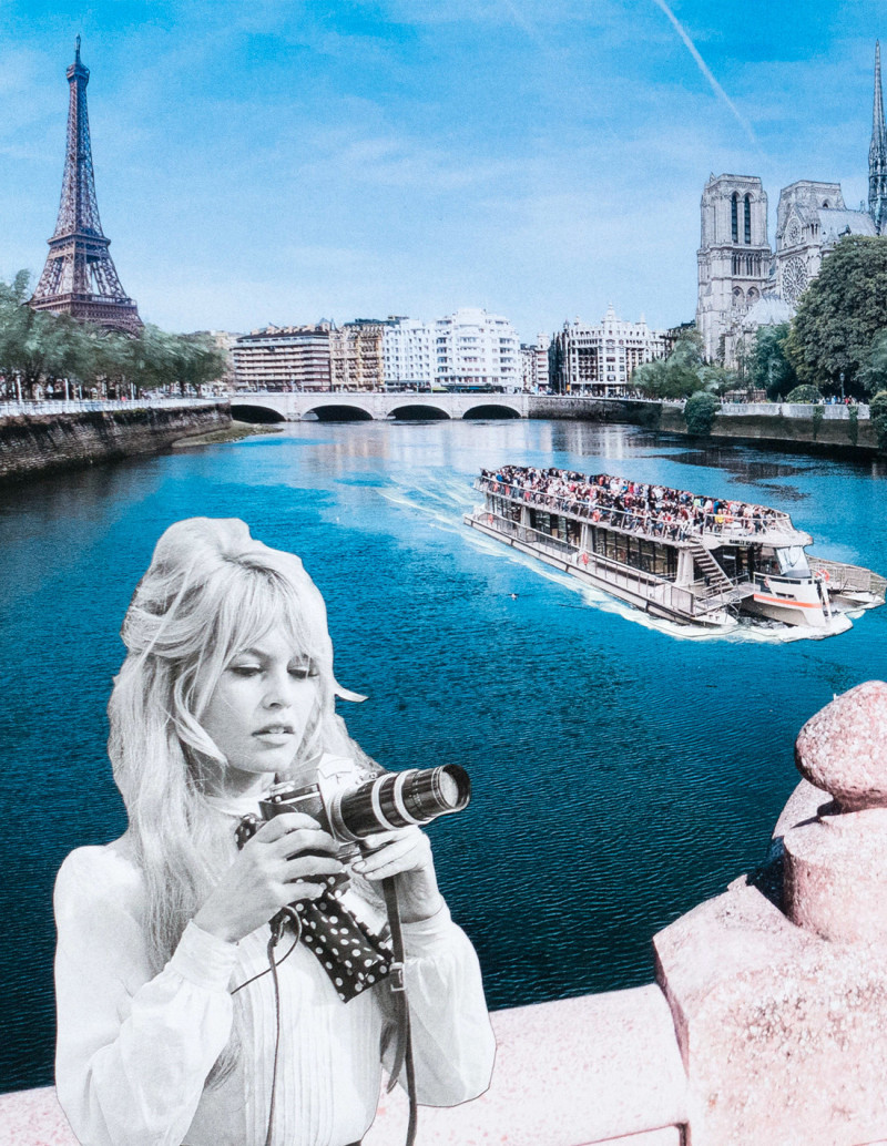 Collage "Le Photographe" by Lance. A4, A3...