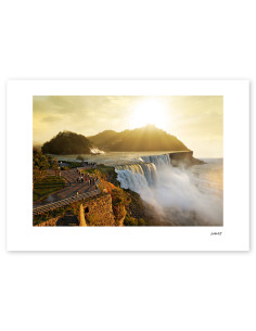 Collage "Cataratas Donostiarras sunset" by Lance. A4, A3...