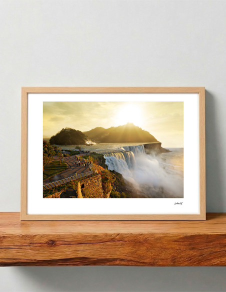Collage "Cataratas Donostiarras sunset" de Lance - Reproducciones A4 y A3