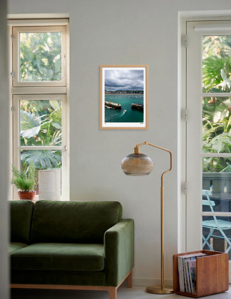 copy of "Atardecer Zurriola" photography. Marine Donosti limited serie by Lance