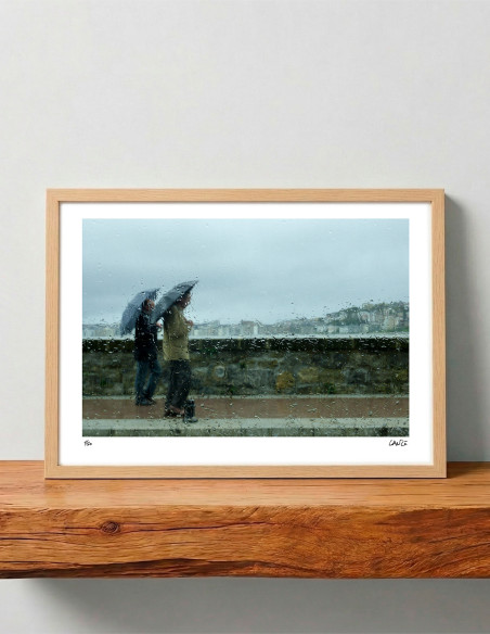 Fotografía "Lluvia". Serie limitada Marine Donosti de Lance