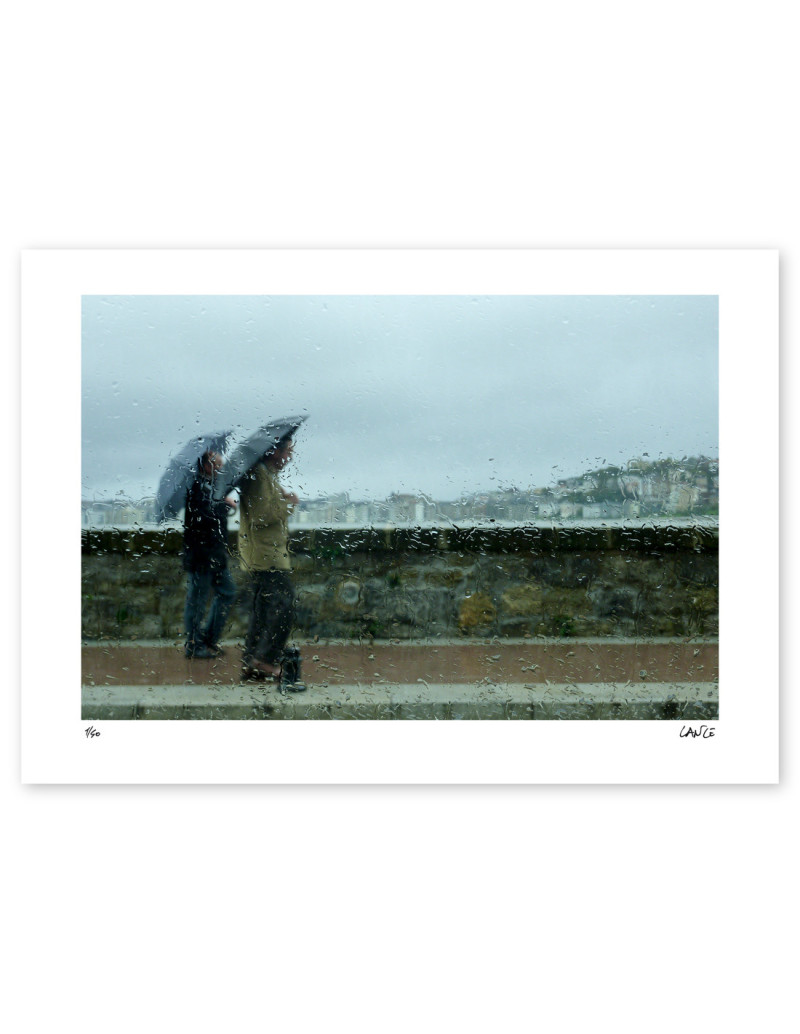 Fotografía "Lluvia". Serie limitada Marine...