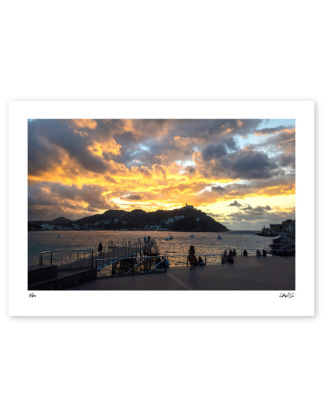 Fotografía "Yellow bay". Serie limitada Marine Donosti de Lance