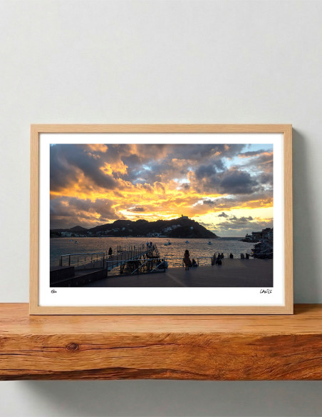 Fotografía "Yellow bay". Serie limitada Marine Donosti de Lance