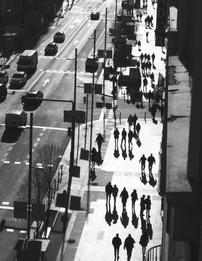 Gran Vía photography. Street Photography serie...