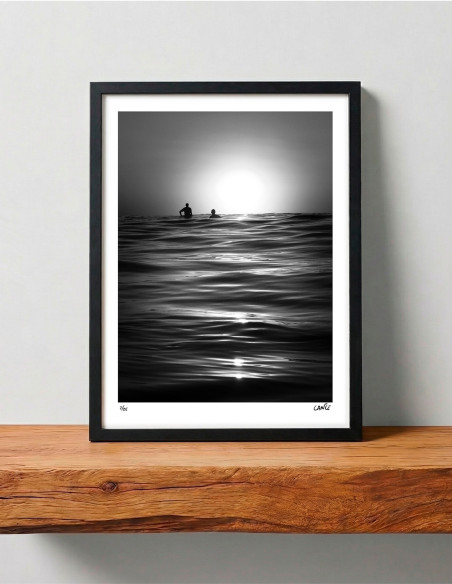 "Black Sunset" photography. Mar Abstracto serie by Lance. A4, A3 and A2