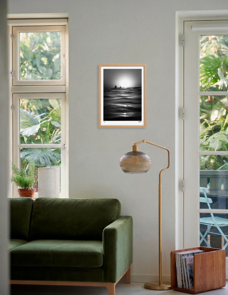 "Black Sunset" photography. Mar Abstracto serie by Lance. A4, A3 and A2