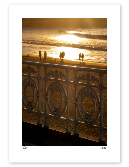 "Barandilla sunset 2" A5 photography. Basque Light serie by Lance