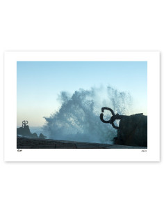 Fotografía "Explosión en el peine" A5 de la serie Basque...