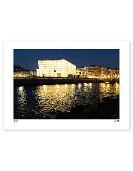 "Kursaal night" A5 photography. Basque Light serie by Lance
