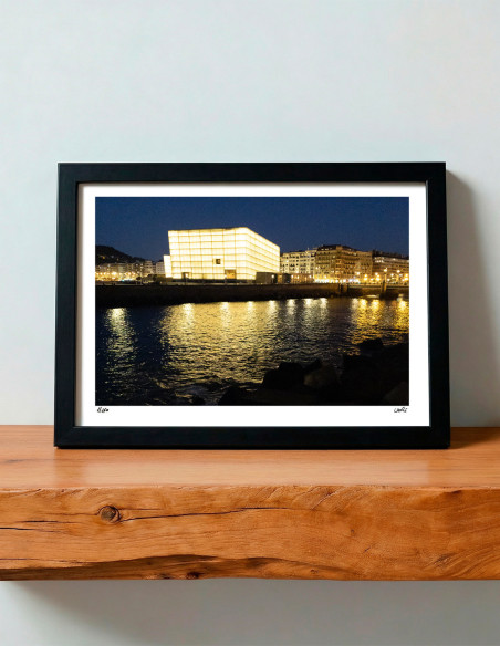 "Kursaal night" A5 photography. Basque Light serie by Lance