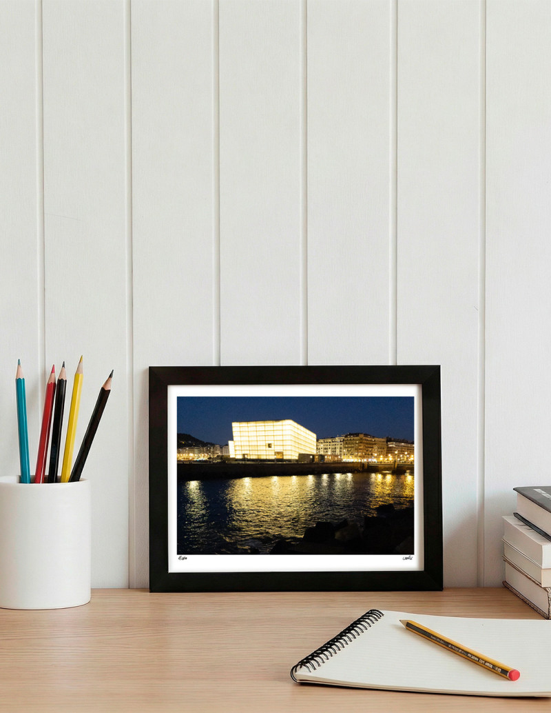 "Kursaal night" A5 photography. Basque Light...