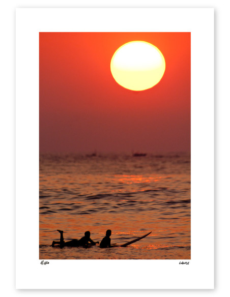 Fotografía "Mai sunset" A5 de la serie Basque Light de Lance