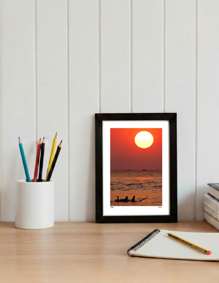 Fotografía "Mai sunset" A5 de la serie Basque Light de Lance
