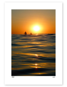 Fotografía "Malone sunset" A5 de la serie Basque Light de...