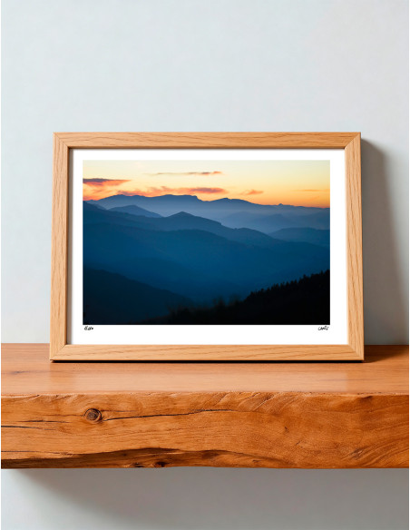 Fotografía "Peñas de haya" A5 de la serie Basque Light de Lance