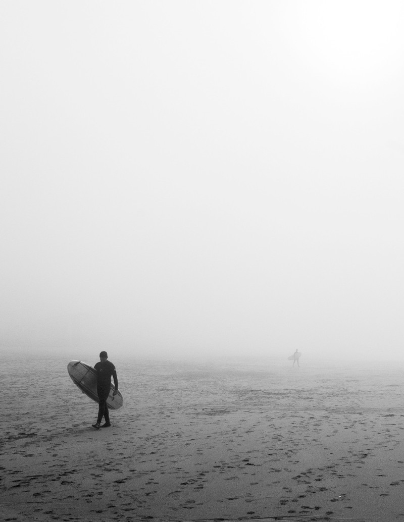 Fotografía "Vini y la niebla". Serie Street...