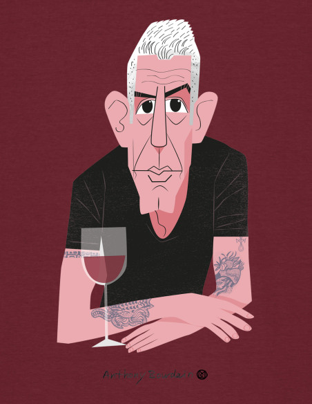 Camiseta "Anthony Bourdain"