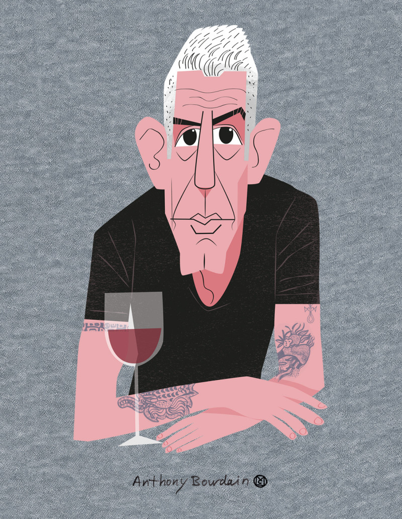 Camiseta "Anthony Bourdain"