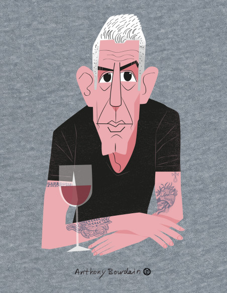 Camiseta "Anthony Bourdain"