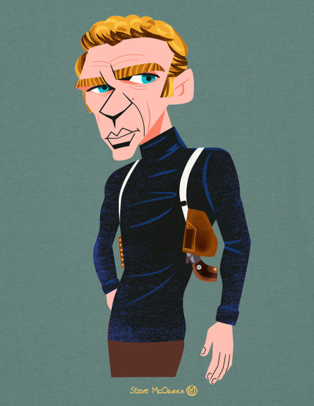 "STEVE MCQUEEN" Tshirt by Mikel Casal