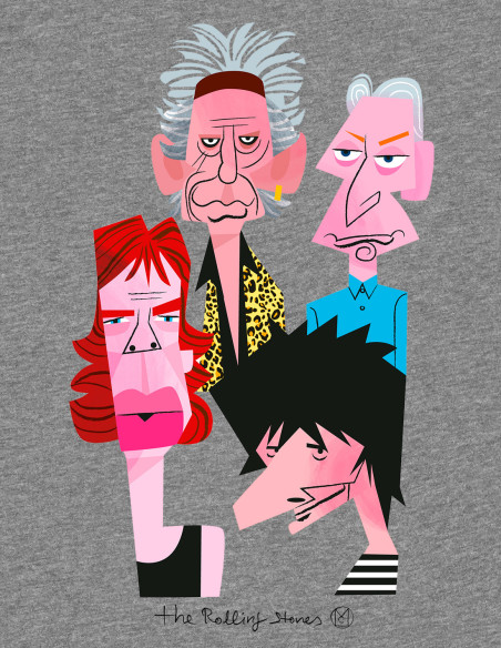 "The Rolling Stones" Tshirt by Mikel Casal