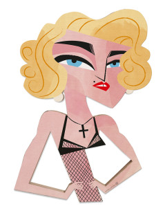 Egurra "Madonna" de Mikel Casal. Figura de madera