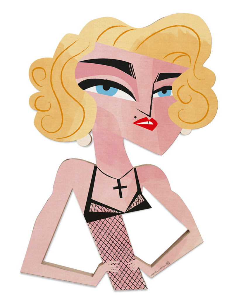 Egurra "Madonna" de Mikel Casal. Figura de madera