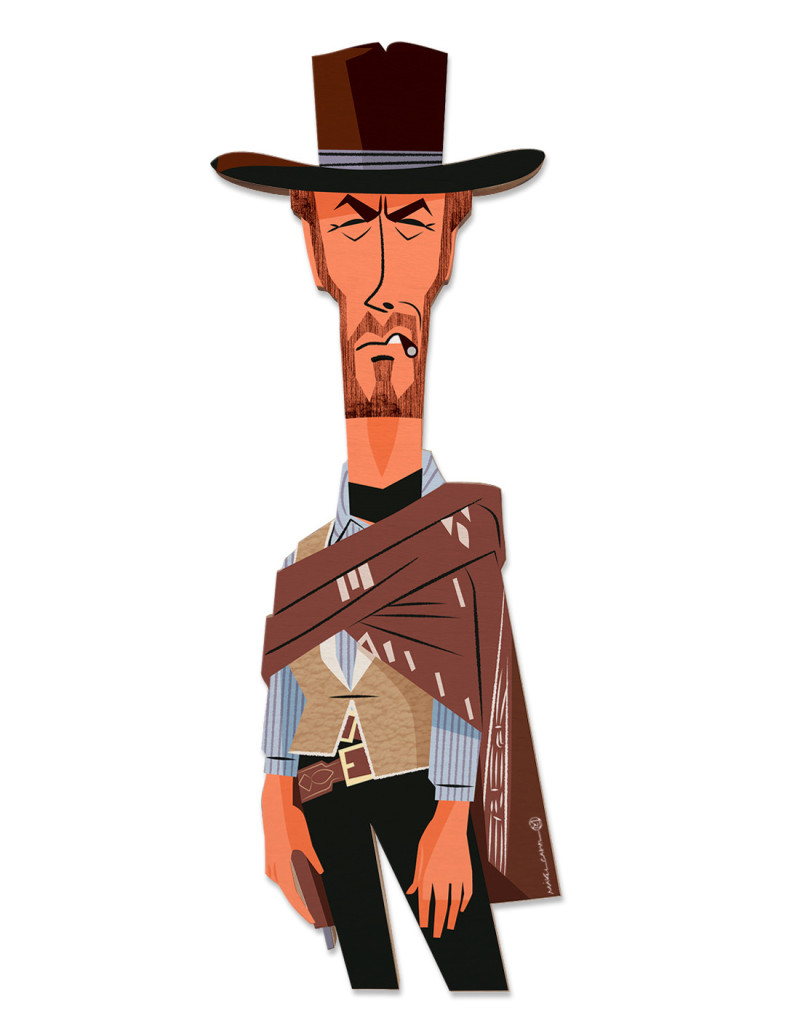 Egurra "Clint Eastwood" de Mikel Casal. Figura...