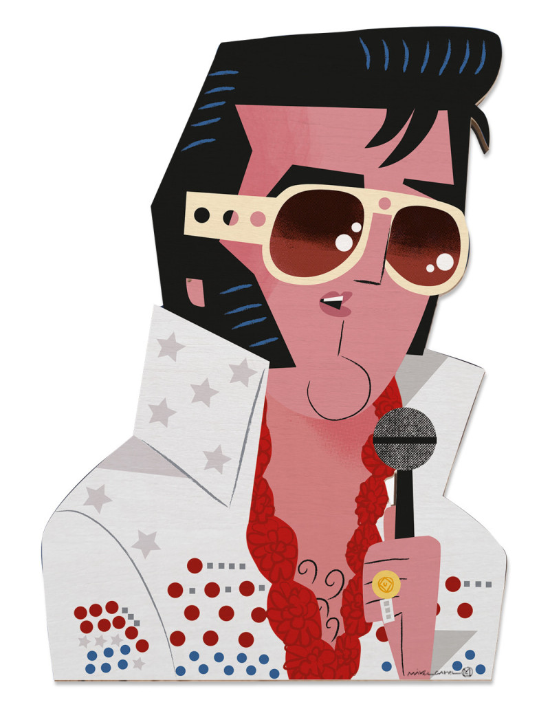 Egurra "Elvis Presley" de Mikel Casal. Figura...