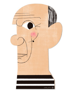 Egurra "Picasso" by Mikel Casal. Wooden figure