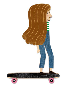 Egurra "Rocío" de Mikel Casal. Figura de madera