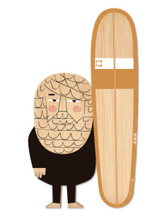 Egurra "Antoine" by Mikel Casal. Wooden figure