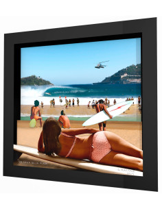 "La chica de la playa" collage 3D enmarcado de Malone