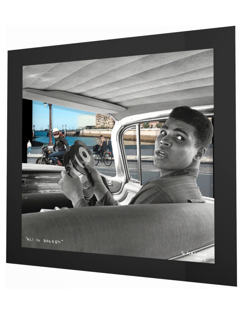 "Ali in Donosti" framed 3d collage ç by Malone