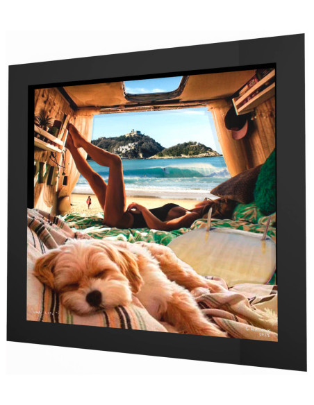 "Van life" framed 3d collage by Malone