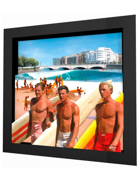 "Wednesday" framed 3d collage by Malone