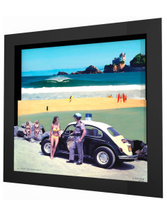 "La côte californienne" framed 3d collage by Malone