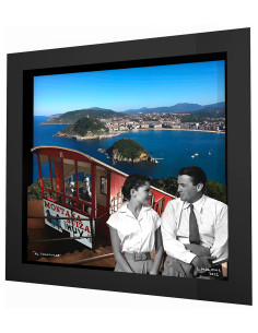 "El funicular" framed 3d collage by Malone