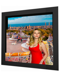"Barcelona girls" collage 3D enmarcado de Malone