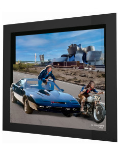 "Bilbao knight" framed 3d collage by Malone