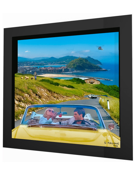 "Euskalface" framed 3d collage by Malone