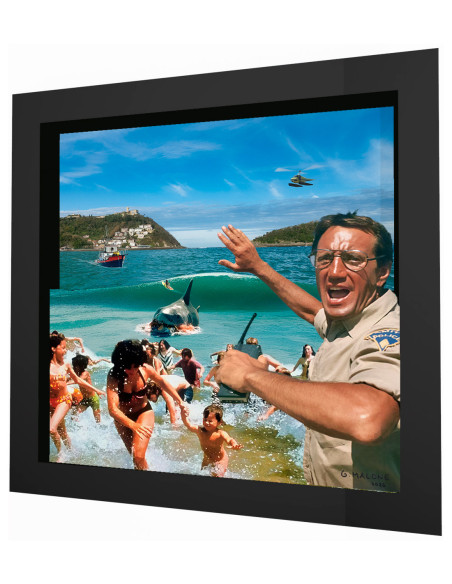 "Lunch time" framed 3d collage by Malone