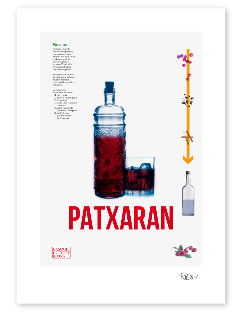 Collage "Patxaran" de Rosco - Reproducciones A4...