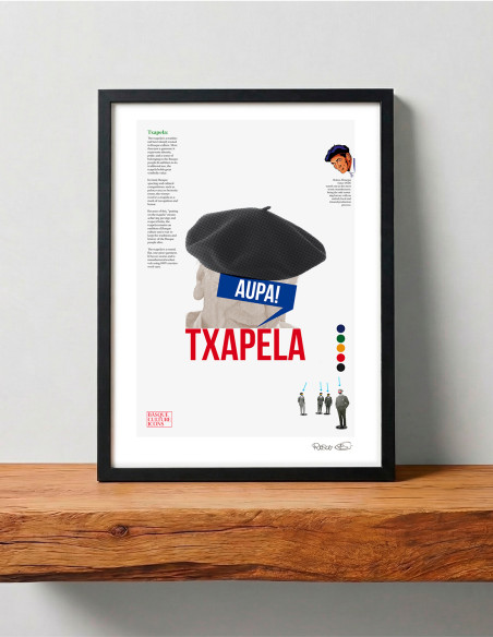 Collage "Txapela" de Rosco - Reproducciones A4 y A3