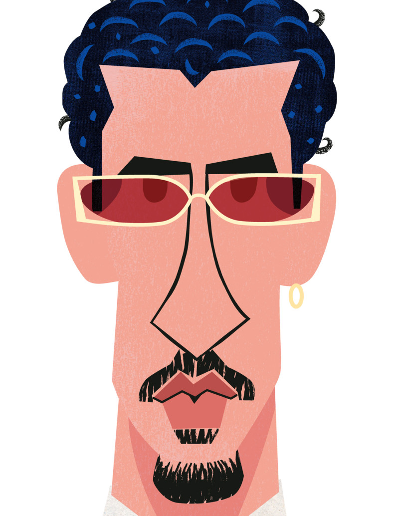 Illustration "Bad Bunny" by Mikel Casal. Signed...